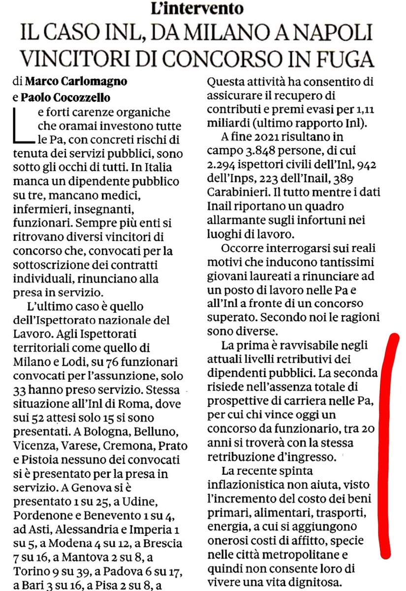 VINCITORI (di concorso pubblico) CHE RIFIUTANO: CHISSÀ COME MAI!