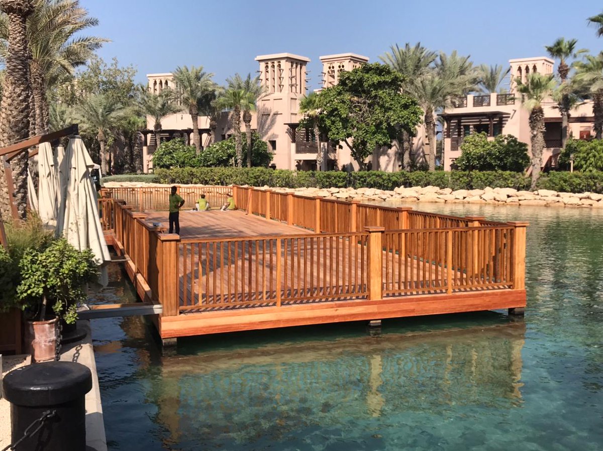 CapeReed's tweet photo. Well done to our team with the stunning deck refurbishment in Souk Madinat Jumeirah.
Do you require a fresh new look, maintenance or advice, contact your nearest Cape Reed office today.
#Timber #Decking #MeatCo #SoukMadinat #Dubai #BurjAlArab https://t.co/FoUcSsSACb