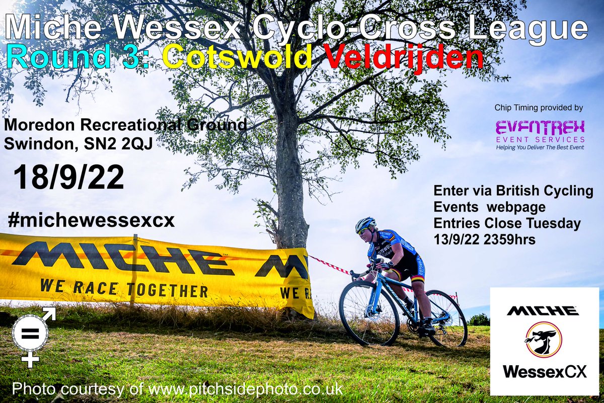 Round 3 of #michewessexcx has been given the go ahead by Swindon Council, during the national mourning period, so get your entries in here: britishcycling.org.uk/events/details…
🏁 🚴‍♀️ 🚴‍♂️ 🚴 
#crossishere #crossisboss #cx #cyclocross #probablythebestcxleagueintheworld