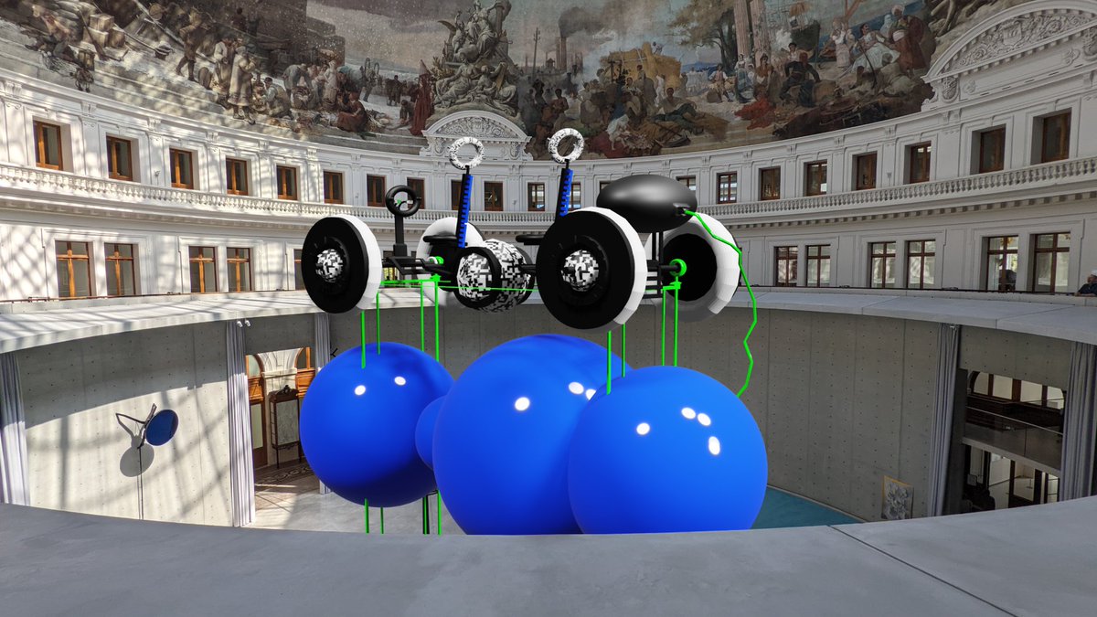 Why not to put my concept to Bourse de Commerce in Paris 😁 #nft #digitalart #conceptcar #cars #museum #contemporaryart #concept