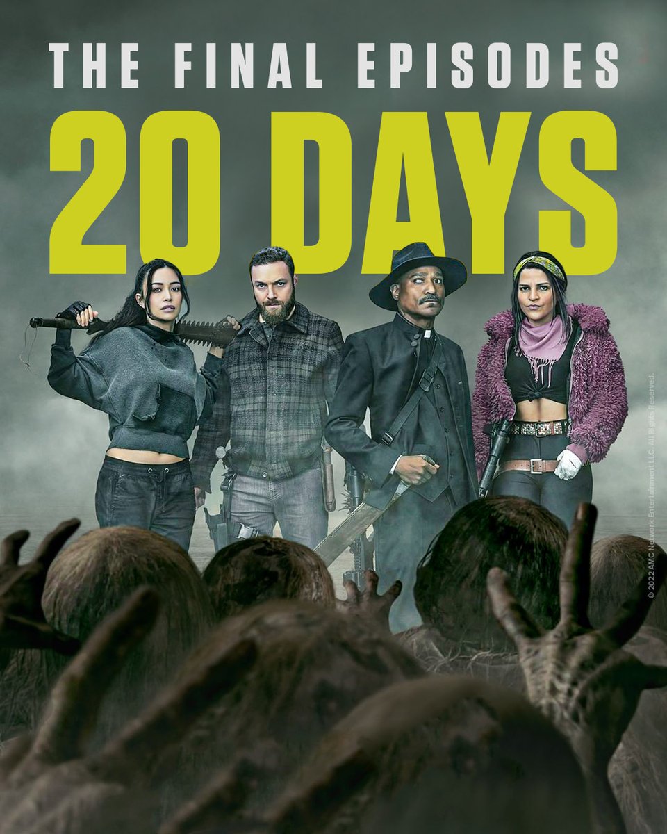 20 DAYS UNTIL #TheWalkingDead RETURNS!