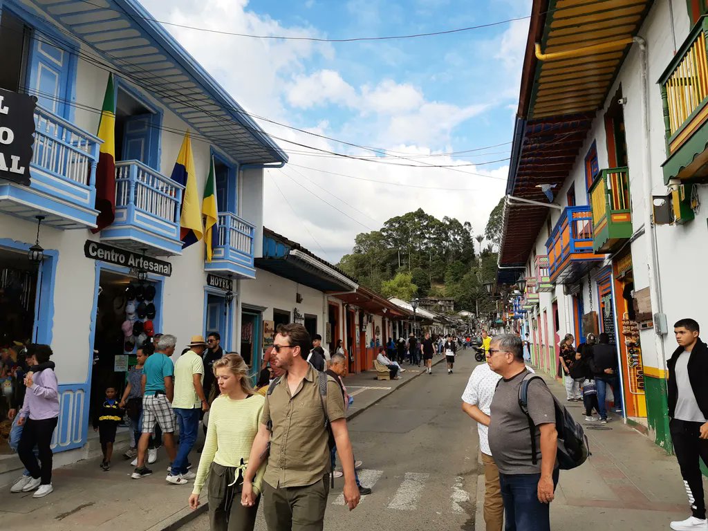 RuthMillington1's tweet photo. Beautiful Salento. Coffee plantations, trout farming & tourism keep this place alive & local transport is by WWII Willy jeeps!
#colombia #coffee #travel #solotravel #backpacking
#adventuretravel #explore #traveldiaries #Solento https://t.co/M3N51SLo2g