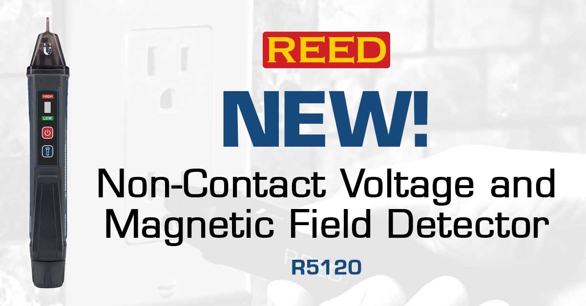 REEDInstruments's tweet photo. Newest REED Addition - Detect the presence of AC voltage from a safe distance with the R5120 non-contact voltage and magnetic field detector from REED Instruments. Keep your safety top of mind! https://t.co/uCCu6EAxSQ #reedinstruments #R5120 #voltage #magneticfields #newaddition https://t.co/g8SsUYsZrf