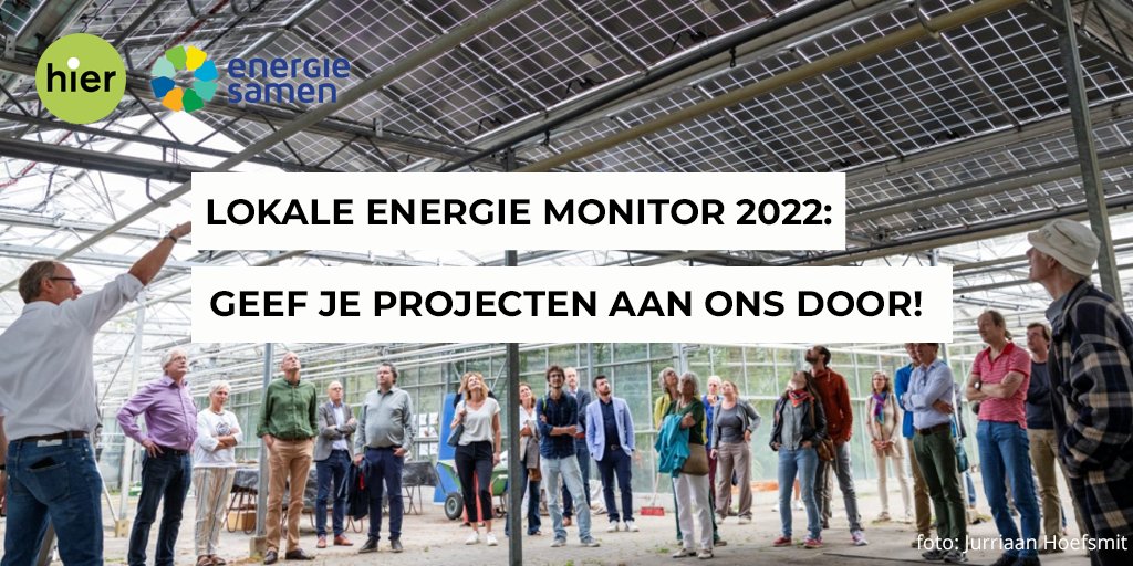 Reminder: energiecoöperaties, het is weer tijd om van jullie te laten horen voor de Lokale Energie Monitor! Vul voor 26 sept de vragenlijst in >>> nl.surveymonkey.com/r/7FBPBXT Zo maken we samen de impact van de burgerenergiebeweging zichtbaar. <a href="/EnergieSamen/">Energie Samen</a> <a href="/AnneMSchwencke/">AnneMSchwencke</a>