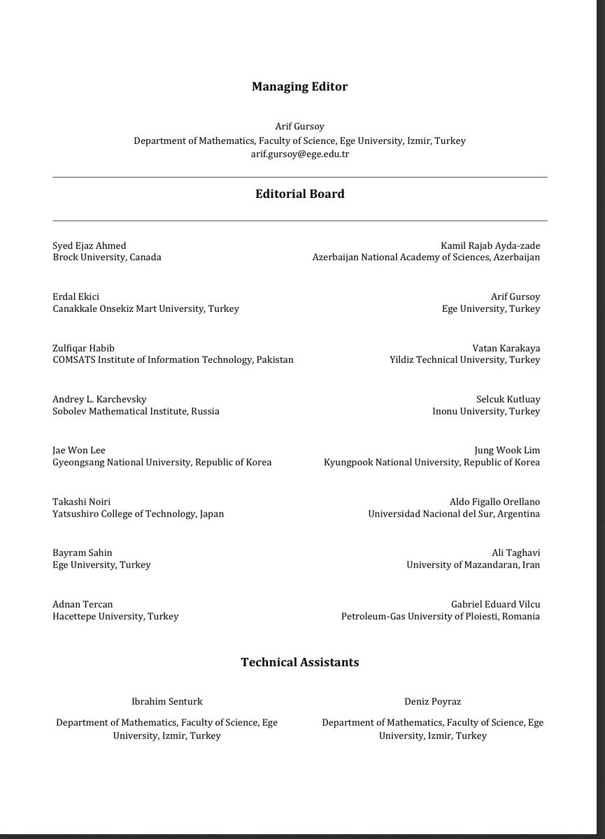 JournalMaps's tweet photo. New issue of INTERNATIONAL JOURNAL OF MAPS IN MATHEMATICS has been published. You can reach the papers of this issue at https://t.co/qnHv1zipVH https://t.co/FB8XyKqiun