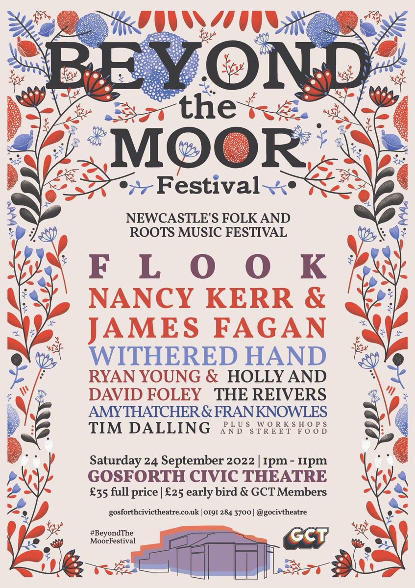 Our next gig (as special guests of the mighty @ElephantSession Sessions at <a href="/TheBarrowlands/">Barrowland Ballroom</a> in Glasgow on 23/9) is sold out but there’s still tickets for Beyond the Moor Festival at <a href="/GoCivTheatre/">Gosforth Civic Theatre</a>  on Sat Sept 24. Great music from lunch til late. Please support this new festival 🧡