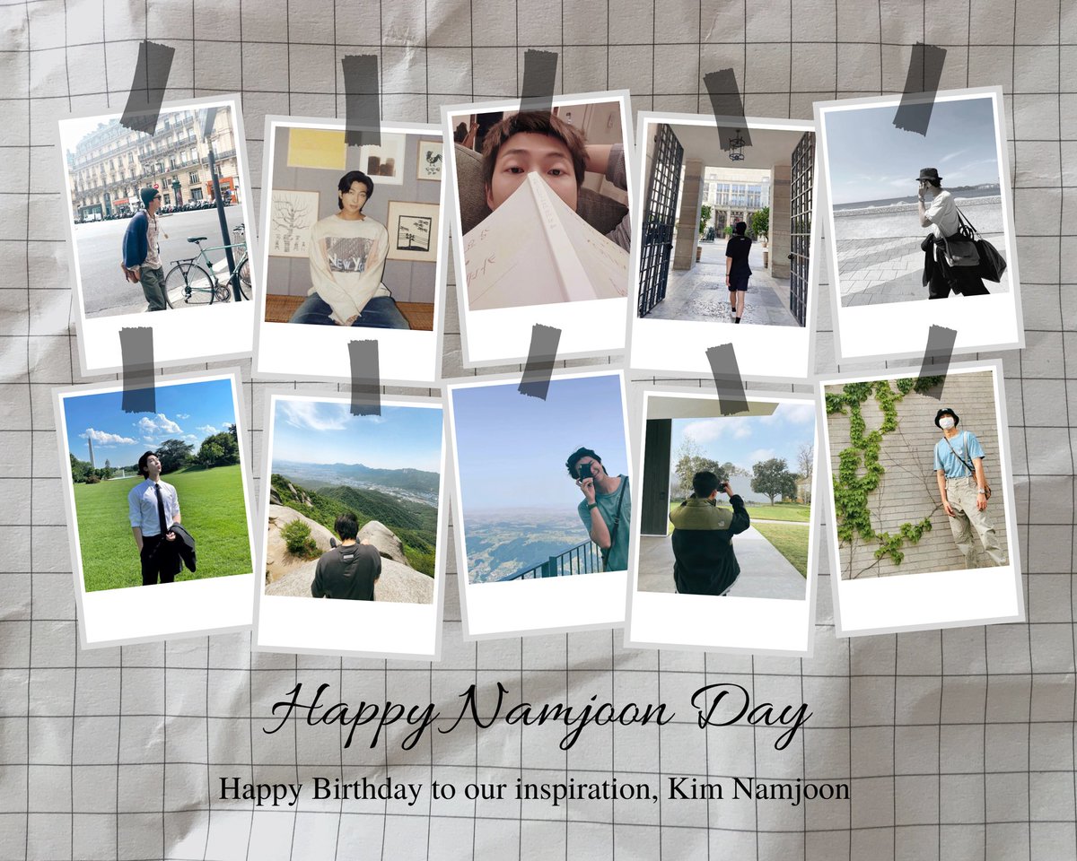 Our inspiration, Kim Namjoon. Happy Birthday! 🥳 #HappyNamjoonDay