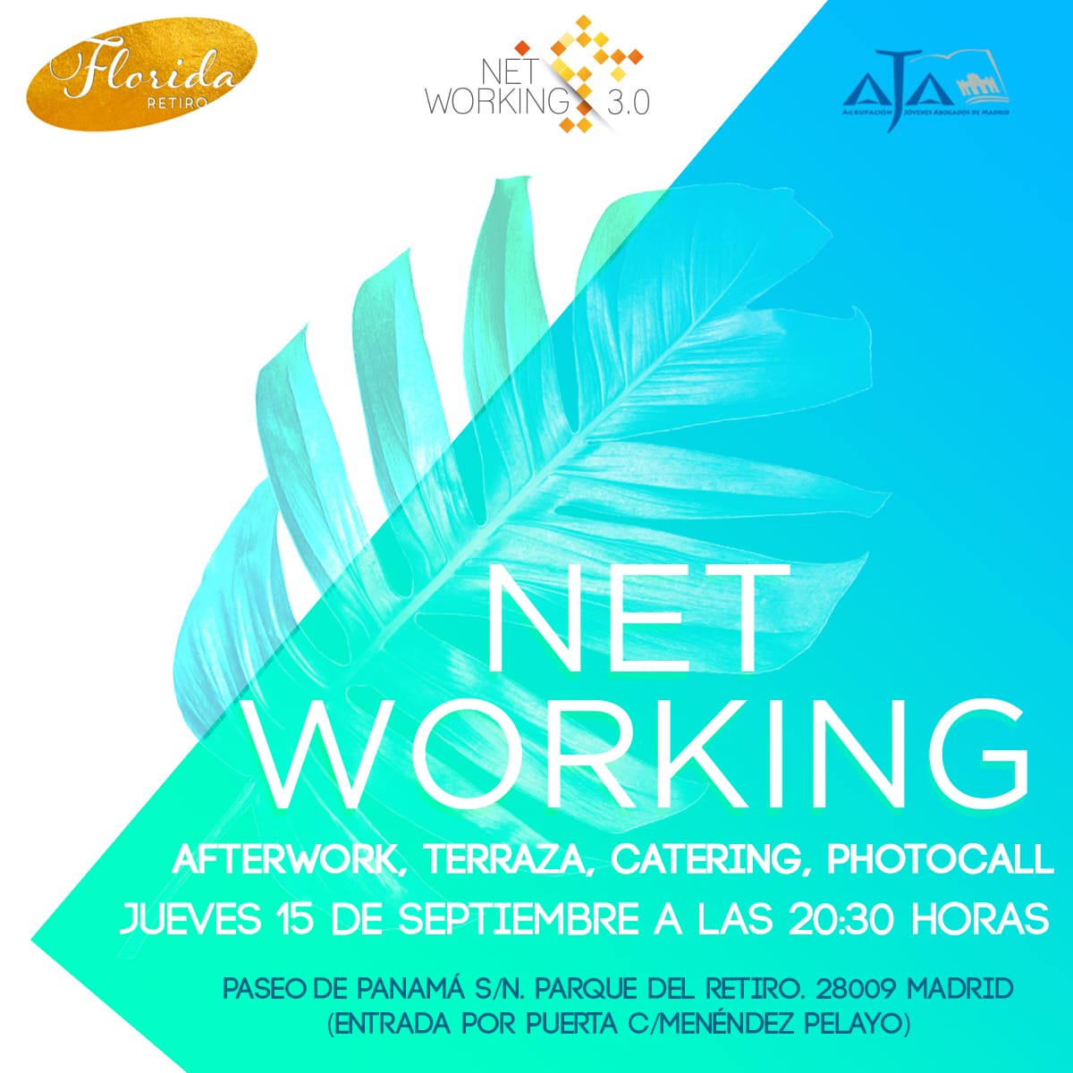Networking_30's tweet image. #SaveTheDate Jueves 15SEP vuelve otra edición del mejor #afterwork de Madrid con @AJA_Madrid! Te esperamos! #NETWORKING #Networker
