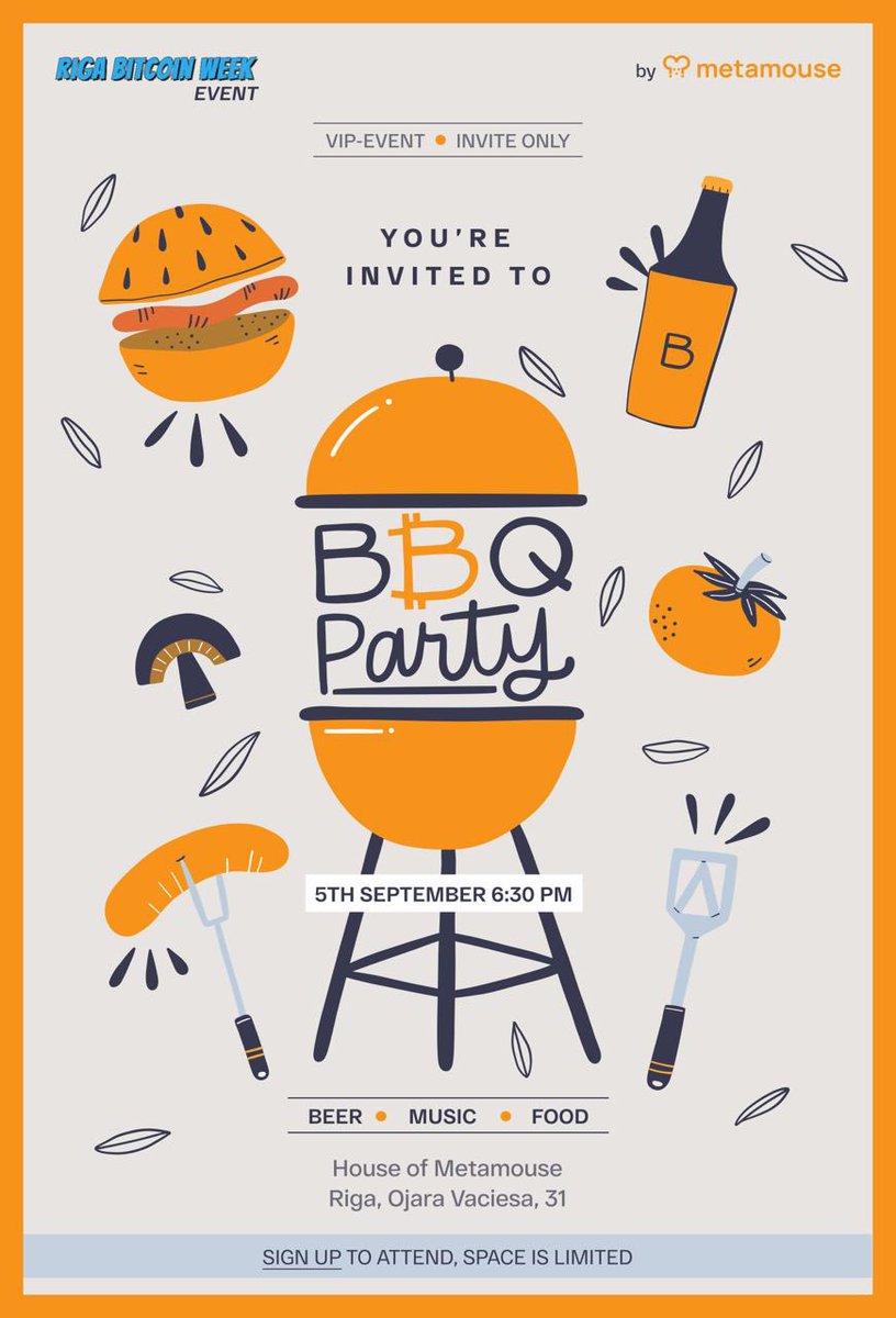 AlexanderSavy's tweet image. Metamouse Bitcoin BBQ party was a great ending for @hodlhodl HoneyBadger conference. Thank you @keidunm,  @mike_berkov and HB team for gathering so many #Bitcoin people in Riga