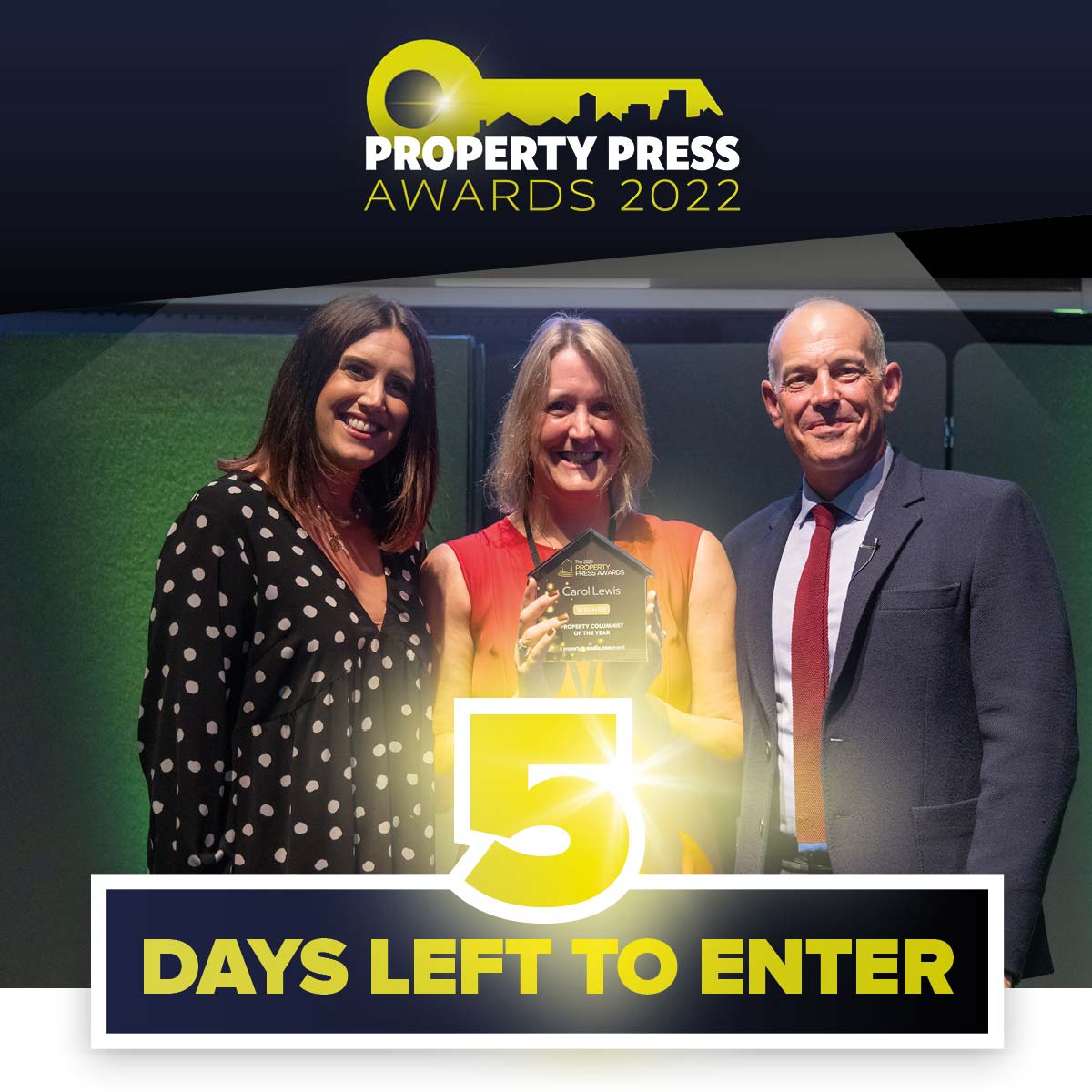 property4media's tweet photo. Property journalists, influencers, and PRs – there are just five days left to enter the #PropertyPressAwards! The deadline is this Friday – 16 September 2022. To be in with a chance of receiving one of these coveted awards from @PhilSpencerTV, enter TODAY! https://t.co/m3FZ9wAiWp https://t.co/tleUcDlGsc