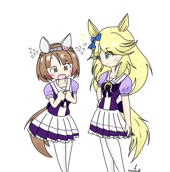 目指せシチーガール#ウマ娘#ユキノビジン#ゴールドシチー 