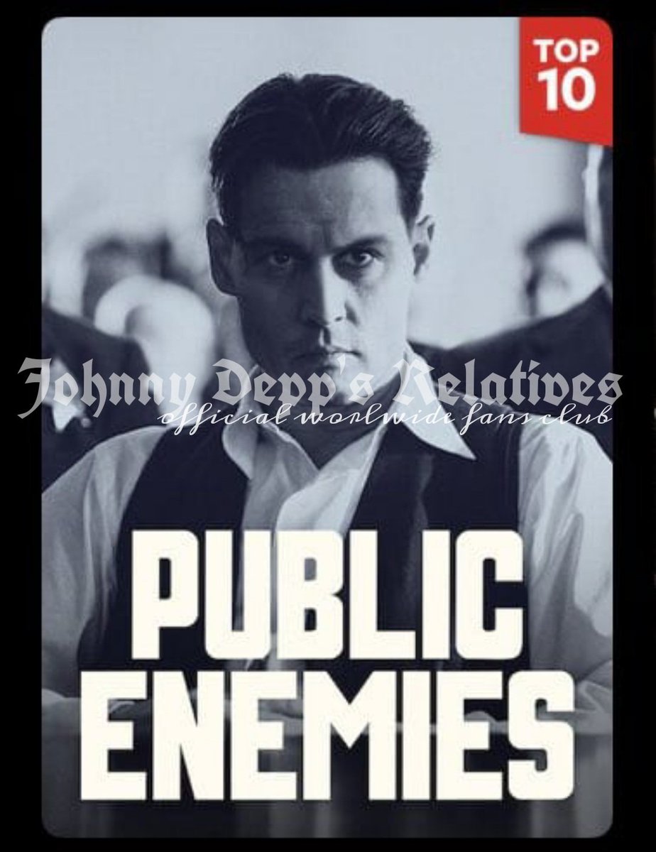 JD_Relatives's tweet photo. Estamos tremendamente contentas de saber que #EnemigosPublicos,este clásico del 2009 se encuentra en el top 10 de @Netflixmexic0 🥳🇲🇽
#JohnnyDeppKeepsWinning 
#JohnnysClassics 
#JohnnyDeppIsALegend 
#FCOJD_RELATIVES 🔥💙 https://t.co/cJhGHYIAgd