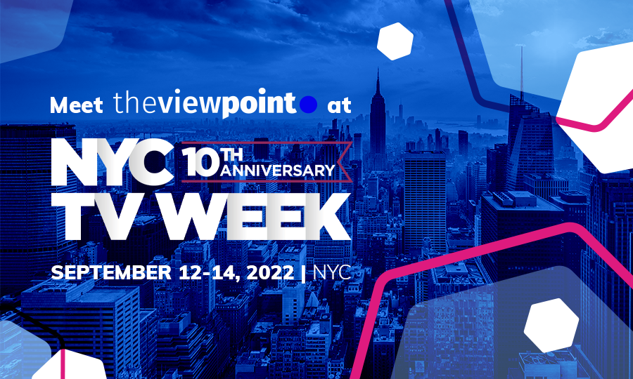 _TheViewPoint_'s tweet photo. Meet us in NY! TheViewPoint is attending NYC TV Week on September 12th-15th. Schedule a meeting with our @dzenna2000 to discover profitable #CTV-first monetization solutions for selling inventory directly to the best performing demand partners and how to gain maximum yields! https://t.co/f7p6LBVy5q