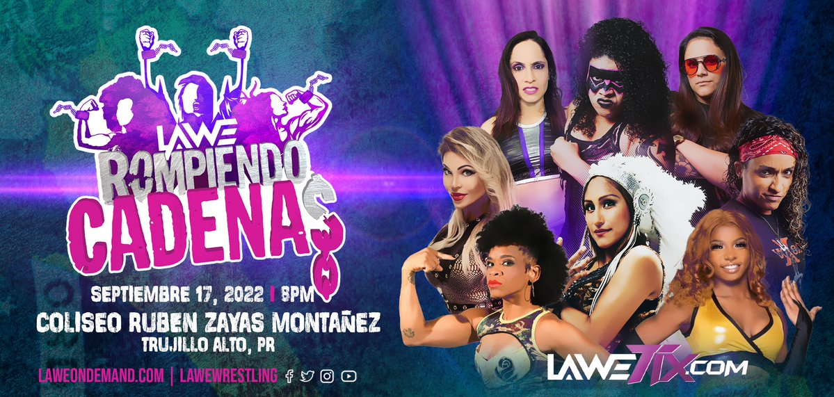 LAWEWRESTLING's tweet photo. ⚡️Pendientes a nuestras redes sociales para todos los detalles de la nueva edición de #Inédito precisamente con #LaDestructora Nancy en https://t.co/Yv0BpqbvKk, una ANTESALA a #RompiendoCadenas en colaboración con @Contralona y tranmisiones en vivo.
#LAWEWRESTLING https://t.co/lV3xXijhvh
