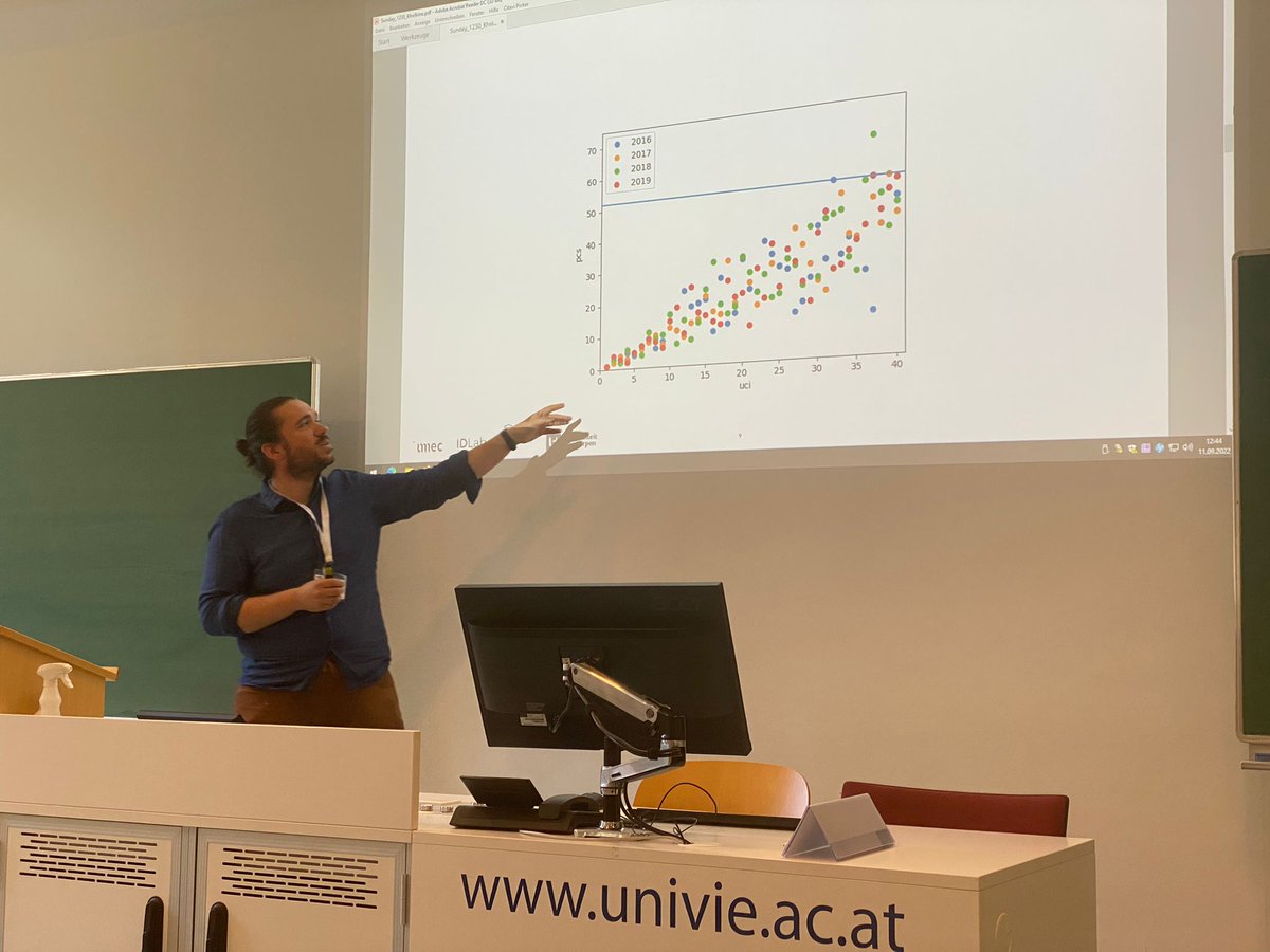 leonidkho's tweet photo. Presented some of my ongoing PhD work at the @wcpas2020. Really great discussions at the conference of the use of machine learning in sports ;)
#sportsanalytics #sportsdatascience https://t.co/2IDjeXvUMF