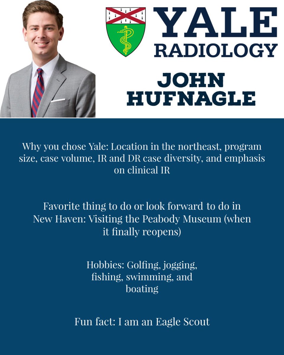 Yale Radiology Residents (@yaleradres) on Twitter photo our ⭐️ R1s!
Next up, we have <a href="/the_IV_feed/">John J Hufnagle, IV, MD</a> from Cape Cod, Massachusetts!
Great to have you on our team! Access to abundant CT nature scene suits well with your Eagle Scout background!
our ⭐️ R1s!
Next up, we have <a href="/the_IV_feed/">John J Hufnagle, IV, MD</a> from Cape Cod, Massachusetts!
Great to have you on our team! Access to abundant CT nature scene suits well with your Eagle Scout background!
