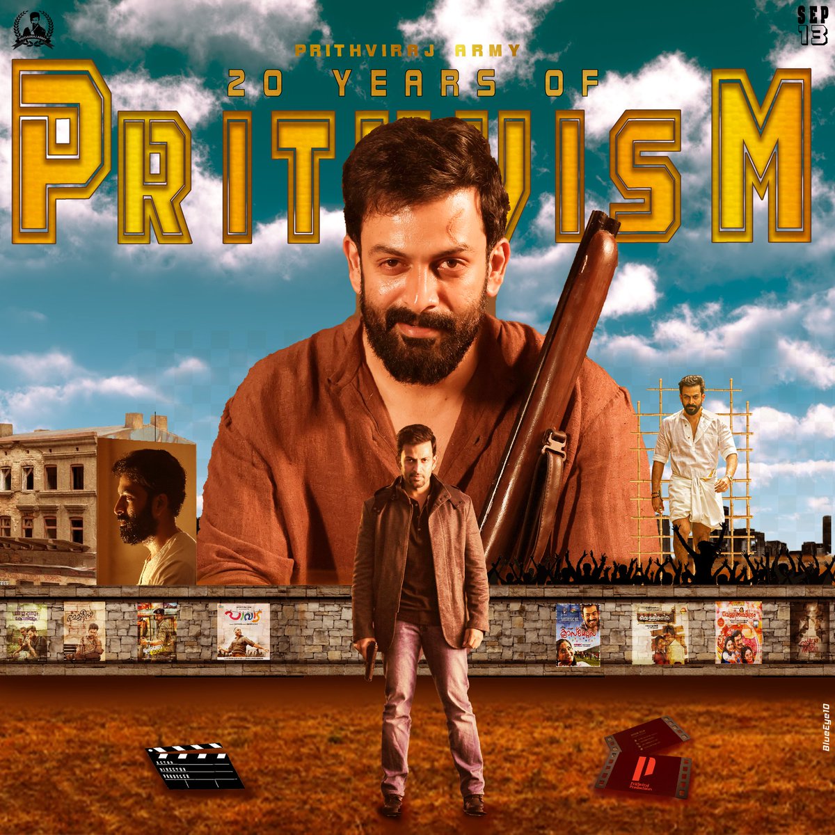 ArmyPrithviraj's tweet photo. Congratulations Rajuvetta ❣️

Here is the Special Poster of 20 Years of Prithvism 🤩💫 
@PrithviOfficial

@ArmyPrithviraj

#20yearofprithvism #September13th #Prithviraj #PrithvirajSukumaran #Gold #Kaapa #superstar #prithvirajarmy https://t.co/vutyJrVUVp