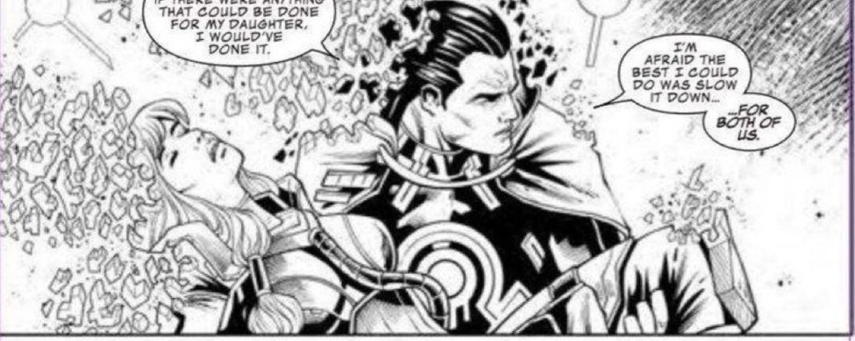 FNMovieNews's tweet photo. @ScyanYT @Mrjayowhy @TediusX Geno reminds me of Thanos. Remember in endgame Thanos killed Gamora for the stone. Geno might be a bad person but his family means everything even tho this daughters are trying to kill him. https://t.co/NxtrF7orbU