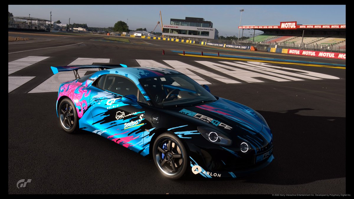 Vous pouvez désormais retrouver l'Alpine A110 "BigCarShow" by Féroce Graphics dans le jeu vidéo Gran Turismo 7 ! 😍😍

Un grand merci à LeTemplierRouge pour cette réalisation ! 🥰

Découvrez-la en action en vidéo👉 youtu.be/Mm7vi7syVPM

#PS4share