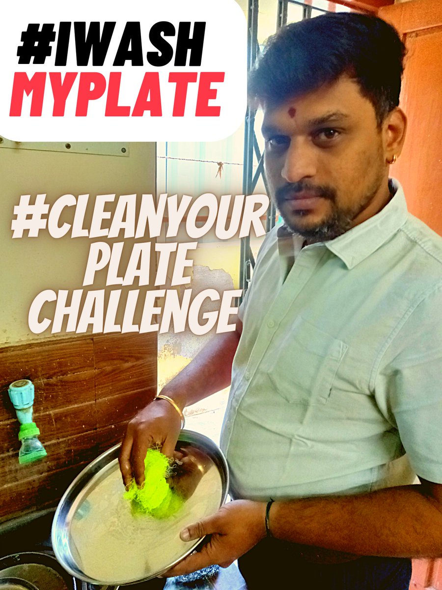 tharanfilmmaker's tweet photo. #Iwashmyplate Challenge #Cleanyourplate @SRajaJourno @savukku https://t.co/vc4X26JKSZ