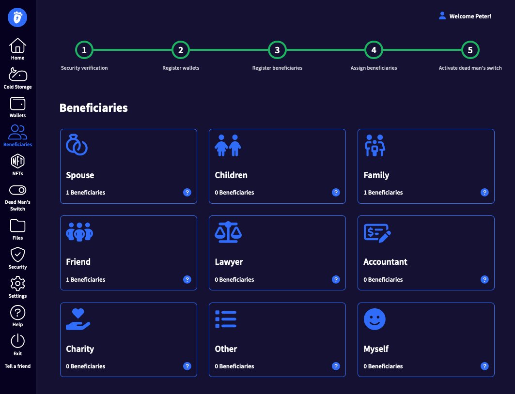 fortknoxster's tweet photo. Who will be your lucky beneficiary - or beneficiaries? #DieFi #Peaceofmind #cryptotestament 💌 https://t.co/ji6fAslJDr