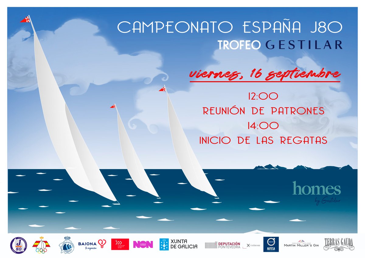 mrcybaiona's tweet photo. ¡¡ Primer día de competición del #CampeonatoDeEspañaDeJ80 - 𝐓𝐫𝐨𝐟𝐞𝐨 𝐆𝐄𝐒𝐓𝐈𝐋𝐀𝐑 !!

¡¡Empieza lo bueno!!

#CampeonatoDeEspañaDeJ80 #TrofeoGestilar @gestilar #Baiona #Vigo #Galicia #España #J80 #somosJ80 #j80class #clasej80 @oficial_rfev @turismodebaiona @Turgalicia https://t.co/gHSGYKFaYx