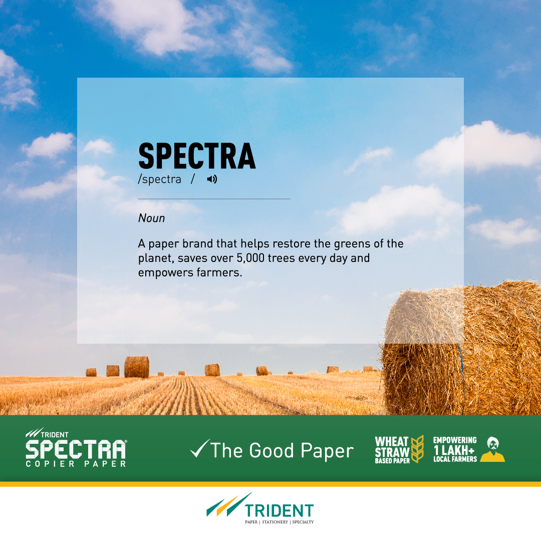 TridentGroupGLB's tweet photo. A special trait: It makes your work stand out. 
Try Spectra and contribute to a better planet.

#ecofriendlypaper #tridentspectra https://t.co/cFx6tSazwt