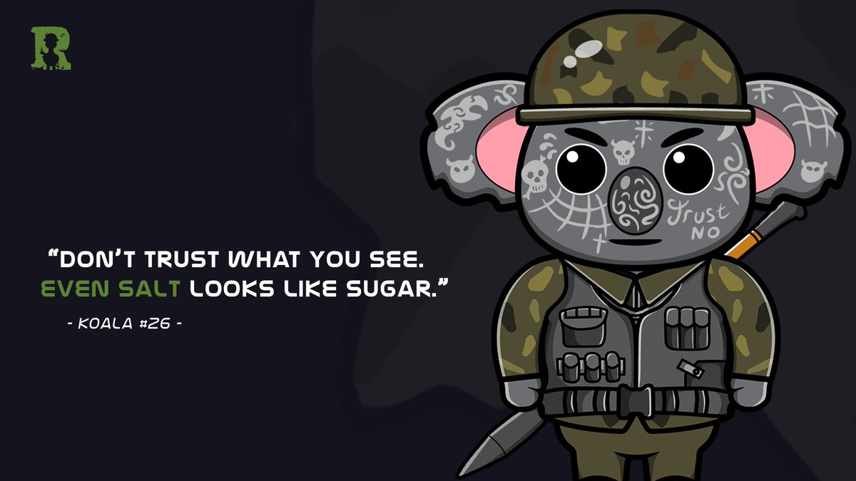 Don’t trust what you see. Even salt looks like sugar🍬

Always stay alert comrades🪖

#DeFi #Gamified #NFT #NFTcommunity #NFTproject #Solana #SolanaNFT #web3