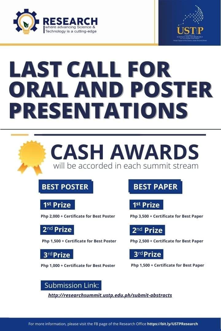 USTP_SCSM's tweet photo. Dear Colleagues:
USTP is holding another SYSTEM-WIDE RESEARCH SUMMIT on September 22-23, 2022 in hybrid mode (mostly f2f). 

We look forward to your submissions via online. Please send in your Abstract thru this link: https://t.co/XVcDgQ2Po3 https://t.co/oTOVUsn5OG