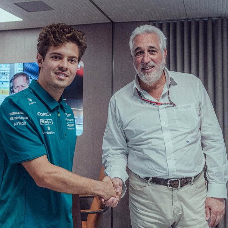 AstonMartinF1's tweet photo. NEWS: We are delighted to announce that 2022 @Formula2 Champion @FelipeDrugovich will become the first member of the @AstonMartinF1 Driver Development Programme.

Tap below to find out more.