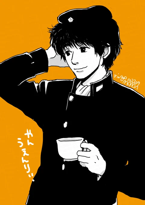 ぴんく先生のラインハルト見てたら描きたくなって描いてしまったヤン・ウェンリー…。30年ぶりくらいに描いたのでは…。アニメに引っ張られないように…描いてみた… 