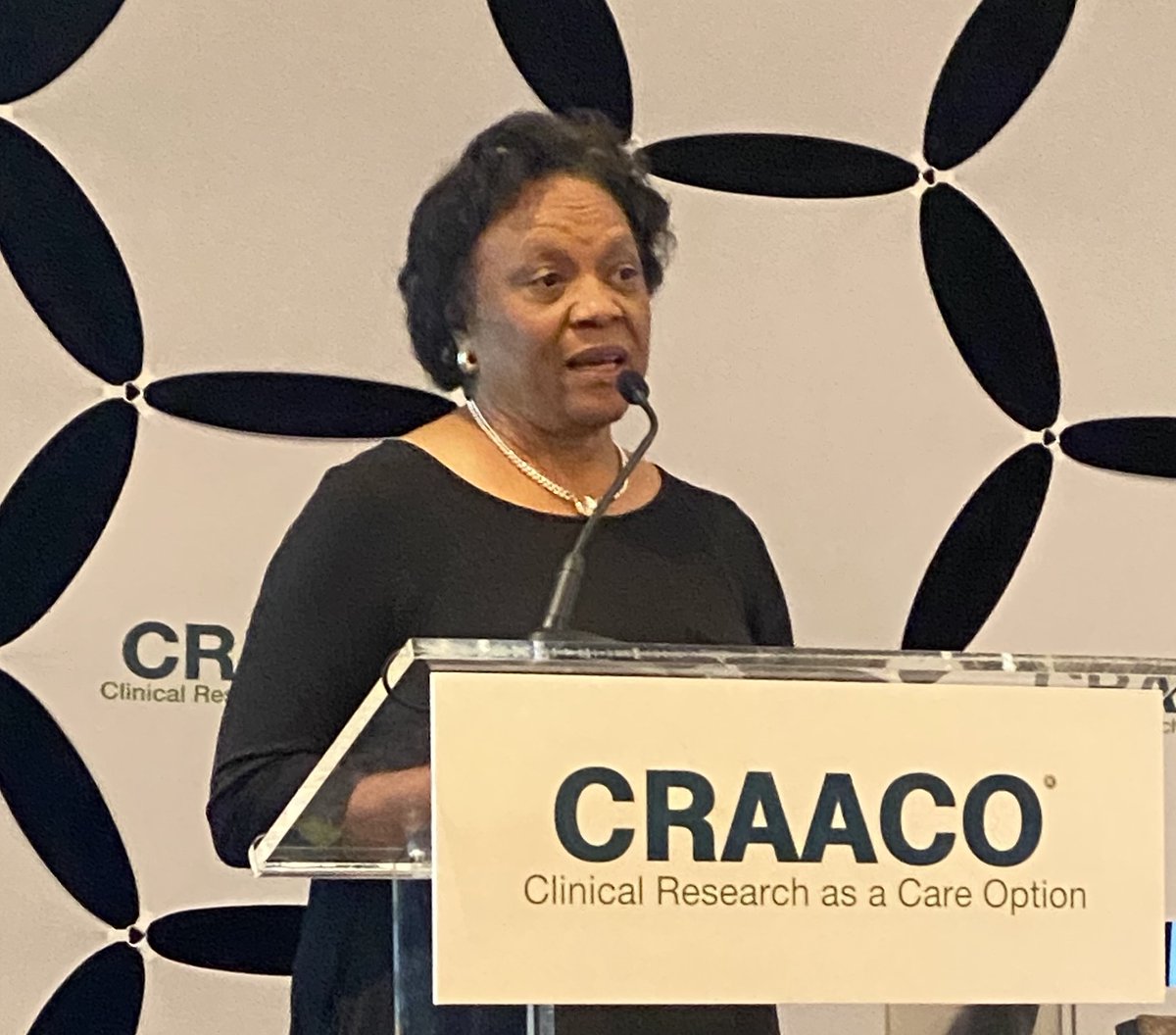 ConferenceForum's tweet photo. Kicking off #CRAACO2022 Dr Goldie Smith Byrd, @wakeforestmed discusses making institutional changes to offer clinical research options in health systems for a wider range of patients #ClinicalResearch #whywedoresearch #CRAACO #clinicaltrials https://t.co/Im0dTn9VOF