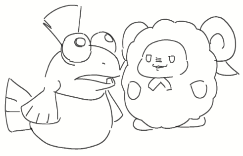 コジャケのコスプレをしているめいさんを描いたんだけど、キモくなりすぎたのでヤメた。 