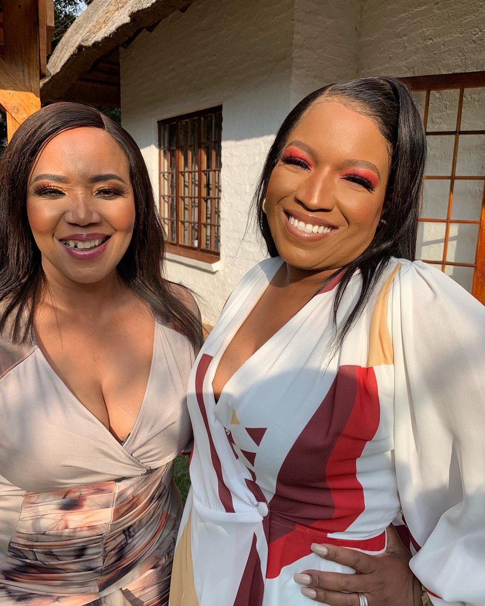 PhumeKhethang's tweet photo. Episode 7 of #PastorsWives done &amp; dusted .. it was a great episode we had fun 

It is easy to love her @judyranoto https://t.co/d1U0Rw9p2U