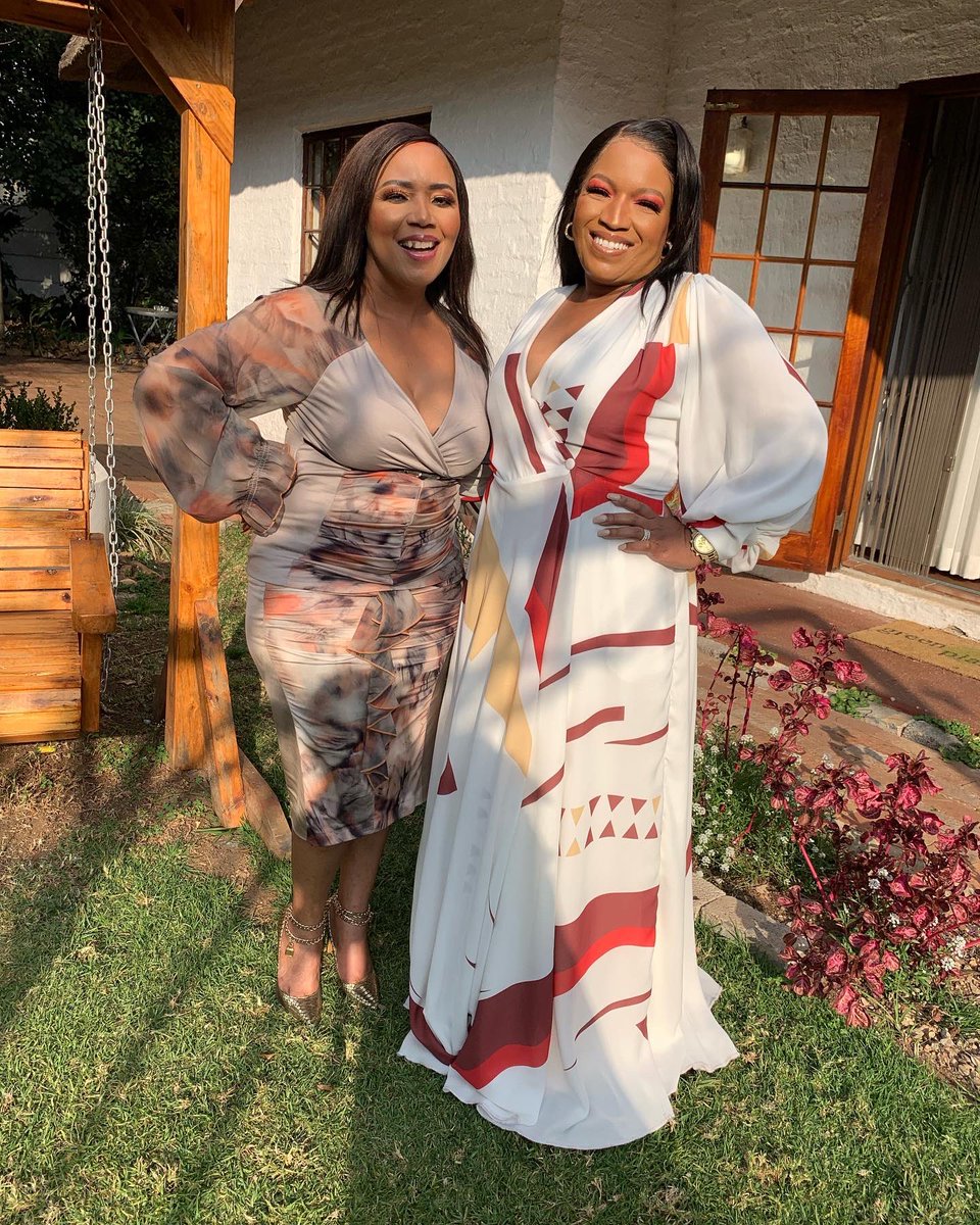 PhumeKhethang's tweet photo. Episode 7 of #PastorsWives done &amp; dusted .. it was a great episode we had fun 

It is easy to love her @judyranoto https://t.co/d1U0Rw9p2U