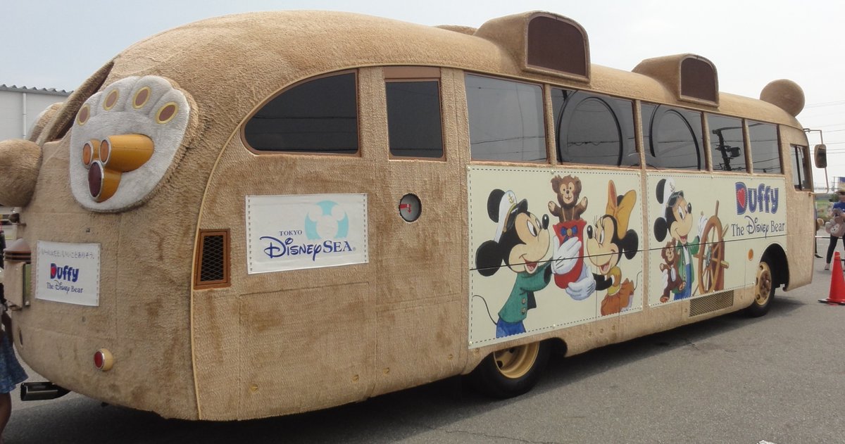 東京ディズニーリゾートの働く車 ①＃ダッフィーバス ②＃ディズニー 