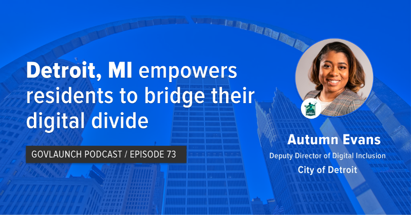 Govlaunch's tweet photo. Following up on our two-part series with @JoshEdmonds216 last summer, Autumn Evans updates us on the @CityofDetroit's efforts to build an open access fiber network and more effectively communicate with residents. #digitaldivide #govtech