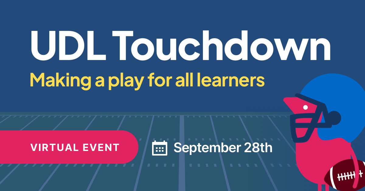 As you head #BackToSchool, we’re here to support you with inspiration for the year ahead! 
 
Join us at this free virtual event to learn how #UDL can increase student engagement and tackle learning barriers: text.help/MerMid