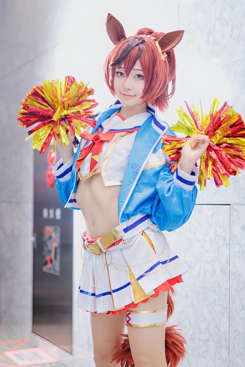 ウマ娘 コスプレ ナイスネイチャ チア フルセット 靴付き ウマ娘 コスプレ ナイスネイチャ チア フルセット 靴付き