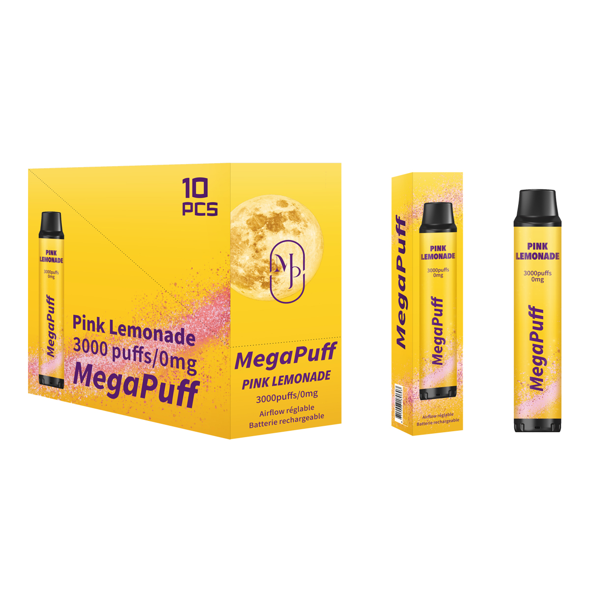 Megapuff1's tweet photo. Pink Lemonade 3000 PUFFS  possède une résistance de 1 ohm, cette e-cigarette jetable 8 ml est un appareil activé par inhalation, il suffit d’aspirer sur le drip tip pour vapoter. De plus, le pod est rechargeable (MICRO USB) et l’airflow est réglable.

#megapuff #jetable #puff https://t.co/Liqcfs4y1g