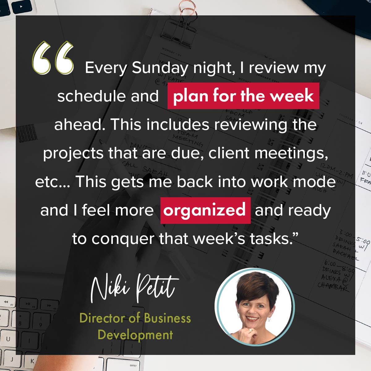 InsightWI's tweet photo. Don't let those Monday Blues get to you! 👊

Get ahead and start your Monday workload just like Niki and always be organized when you get to work Monday morning! ✍️

#Monday #MondayMotivation #ConquerMonday https://t.co/Z293pJVk65