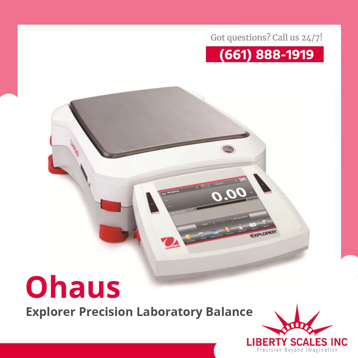 ScalesLiberty's tweet photo. π―π―Ohaus Explorer Precision EX2202/E, Stainless Steel, 2200g x 0.01g
SHOP NOW πππ https://t.co/UwR36YGtM3
#LibertyScales #Ohaus #Explorer #Precision #OhausScales #LaboratoryScale #LaboratoryBalance #Tabletop #FastStabilization #AnimalWeighing https://t.co/aazzDFelJO