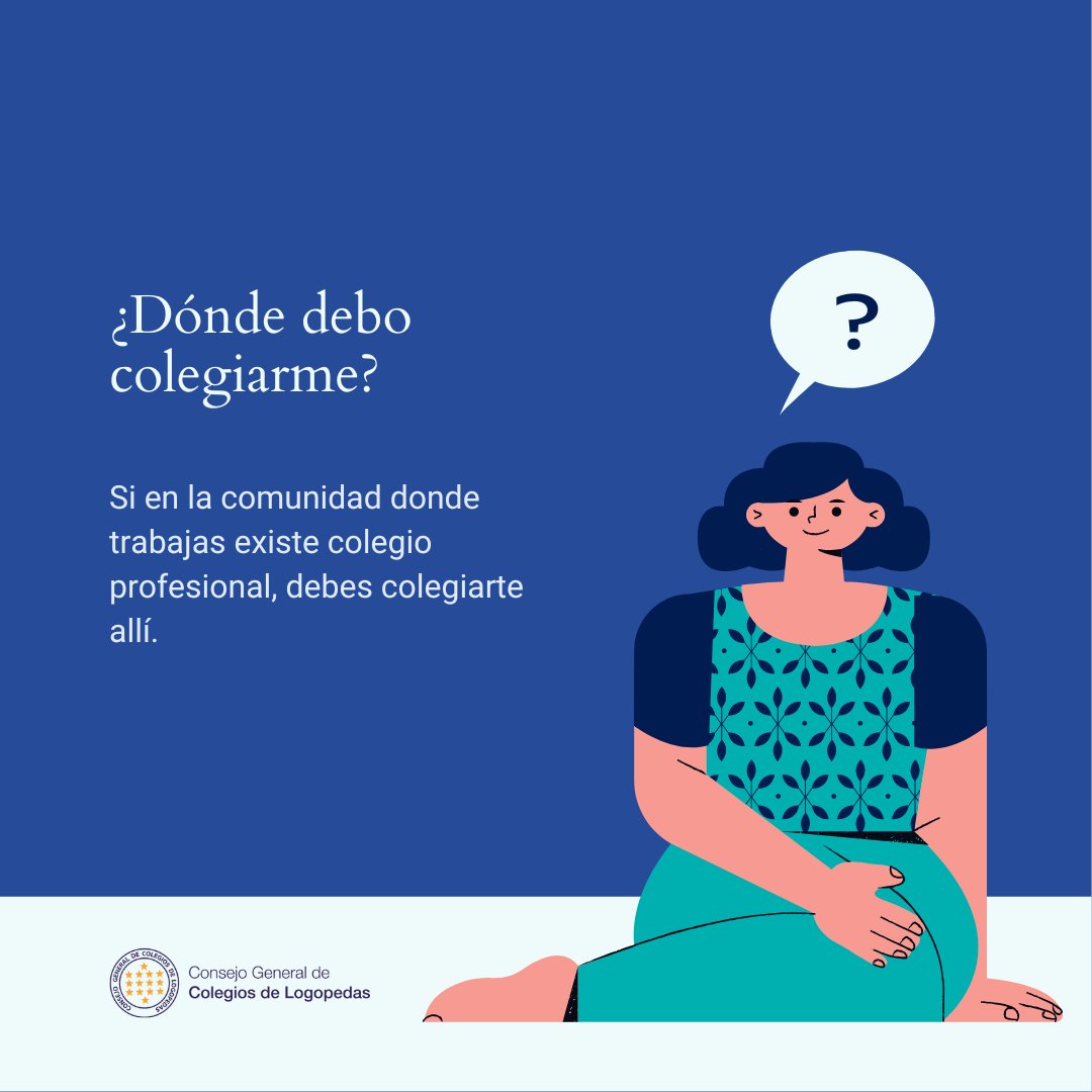 ¿Dónde colegiarse? Si en la comunidad donde trabajas existe colegio profesional, debes colegiarte allí. Atención: algunas aclaraciones sobre la colegiación. Hilo 👇