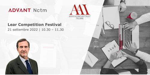 AdvantNctm's tweet photo. 21 settembre 2022 | 10.30-11.30 | Università LUMSA

Alberto Toffoletto parteciperà, come relatore, alla sessione di apertura del Lear Competition Festival, dal titolo "Is the More Economic Approach in Good Health?" a cura dell'Associazione Antitrust Italiana

#ADVANTNctm https://t.co/XfFe50uOMQ