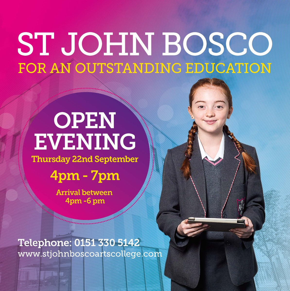 SJBLiverpool's tweet photo. We are very much looking forward to our Open Evening this year. If you’re looking for the next step in your school life join us Thursday 22nd September and see if you get the #boscobug #OpenEvening22 https://t.co/6jzSM3rdvp