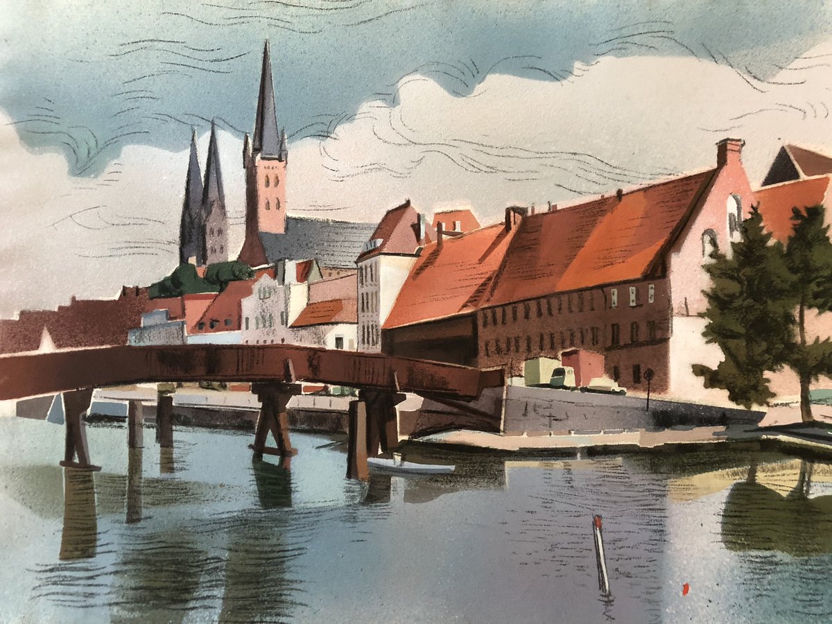 Does anybody from the #Twitter #Community has an idea where this could be? I still try to identify the places #ErwinPloenes #painted. I couldn’t identify this #painting so far. 😩
#art #Kunst