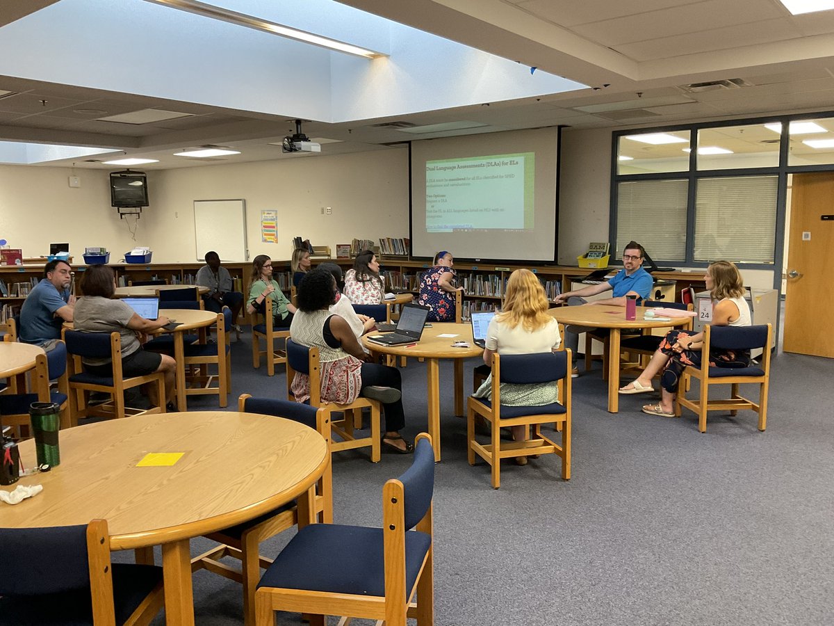 Thank you to our ESOL &amp; SPED teams for kicking off our week by collaborating to support our dully identified students.