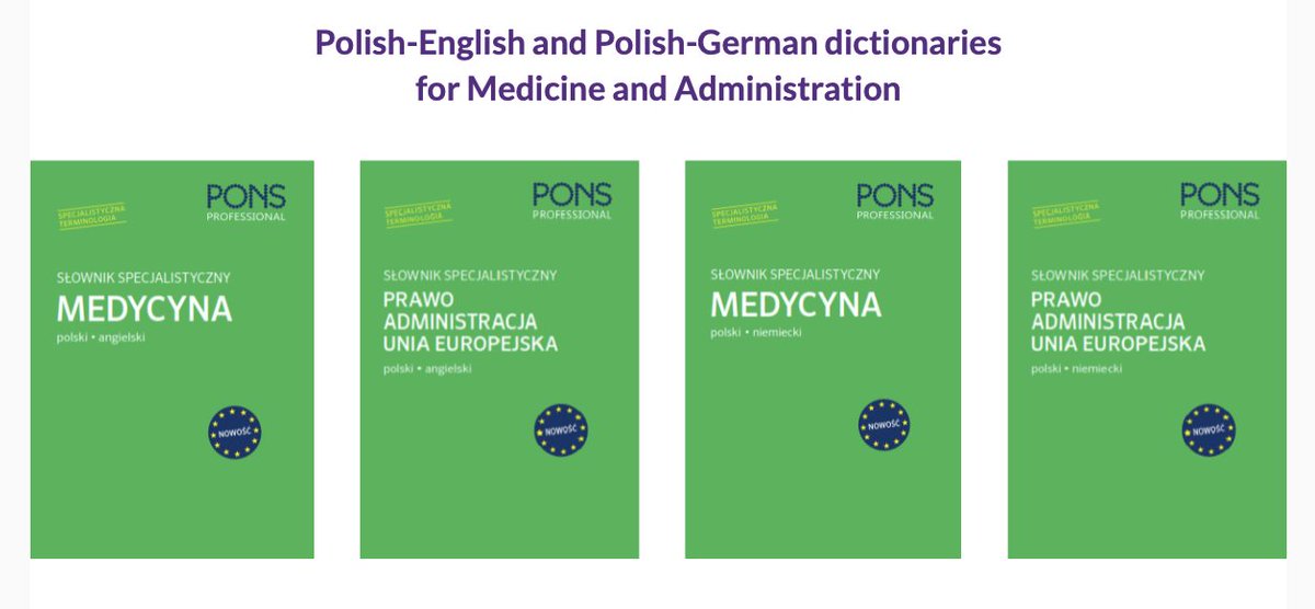 WordFinder_EN's tweet photo. New Polish dictionaries to #WordFinderUnlimited! 
We are adding polish-english and polish-german dictionaries for #Medicine and #Administration to our assortment. As always, included at no extra cost for all our subscribers.
#Polish #English #German #Dictionary #XL8 https://t.co/0bwgSRuQKz