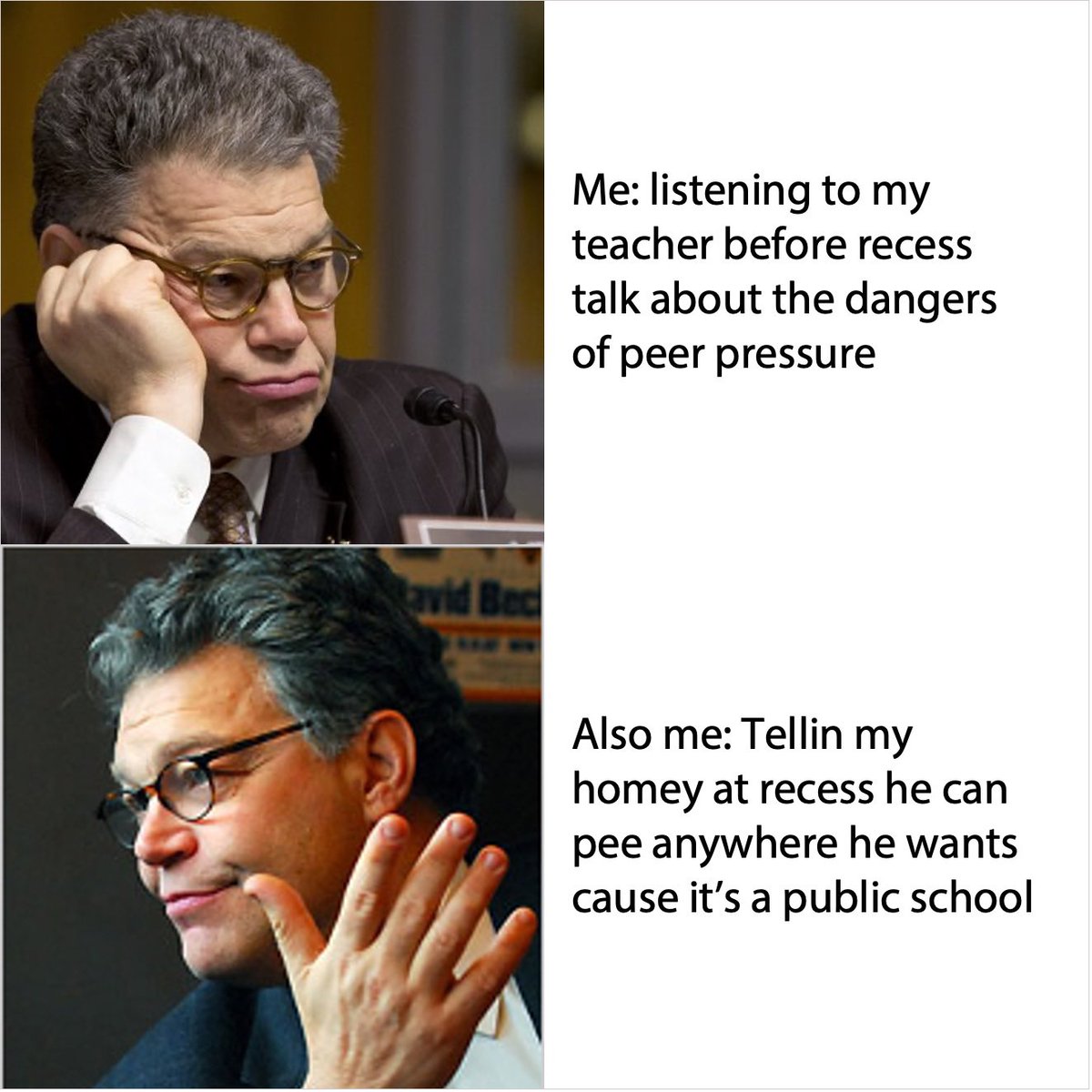 Evan_Scott's tweet photo. In tribute to one of my favorite SNLers (and senators), I give you this. @alfranken https://t.co/34LSmotUJo
