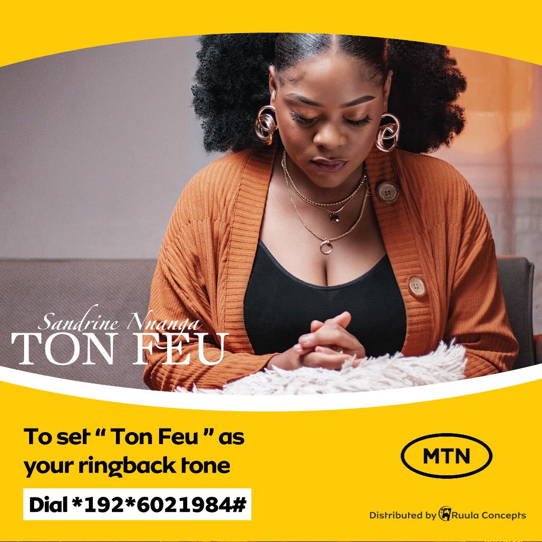 sandrinennanga's tweet photo. Helloooo
Pour définir ma nouvelle chanson #TonFeu comme sonnerie d’attente, tapez *192*6021984#

To set my new song #TonFeu as your ringback tone, Dial *192*6021984#

#TonFeu #SandrineNnanga https://t.co/Pl3jD15LSL